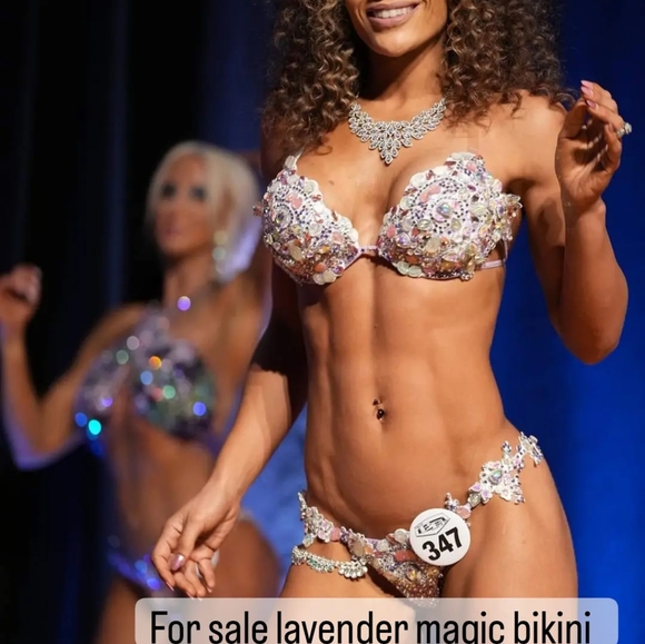 Wbff bikini magic suit lavender - Picture 1 of 1